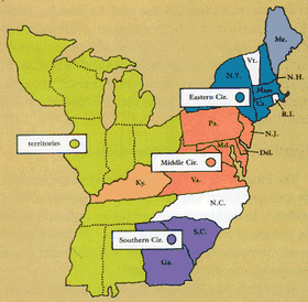 Judicial Circuits Of the United States in 1789