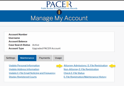 PACER Screenshot